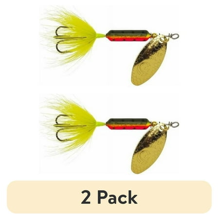(2 pack) Yakima Bait Original Rooster Tail Inline Spinnerbait Fishing Lure 1/4 oz