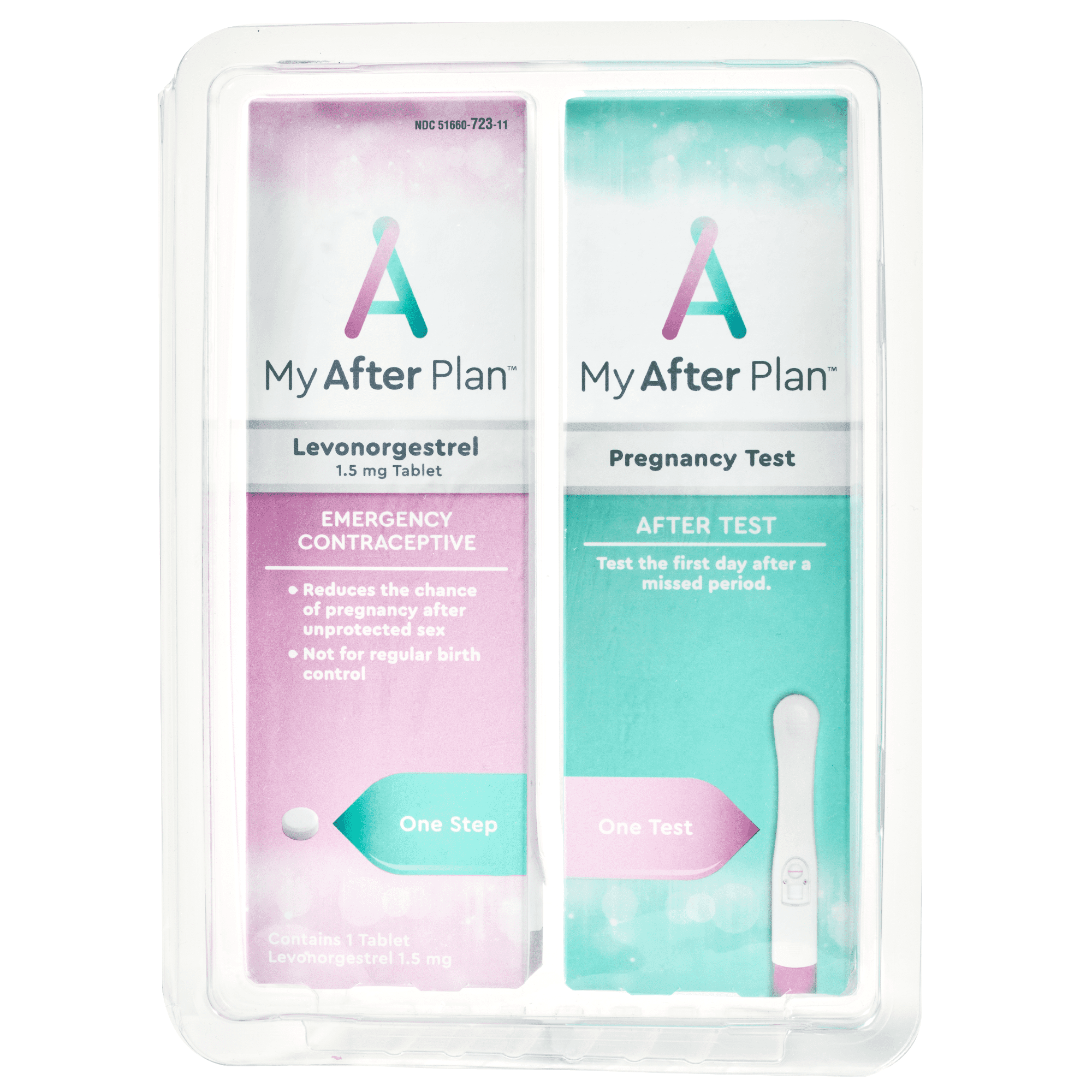 My After Plan Emergency Contraceptive Kit Includes 1 Dose Of Levonorgestrel 1 5 Mg Tab Pregnancy Test Walmart Com