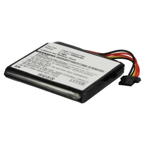 Batteries N Accessories BNA-WB-L4281 GPS Battery - Li-Ion, 3.7V, 1000 mAh, Ultra High Capacity Battery - Replacement for TomTom FKM1108005799 Battery