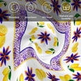 thumbnail image 6 of Blue Purple Lemons Cloth Napkins, Summer Watercolor Italian Style Flower Washable and Reusable Dinner Napkins Set of 2, Table Napkin for Kitchen Party Birthday Wedding Hotel Housewarming 20"x20", 6 of 9