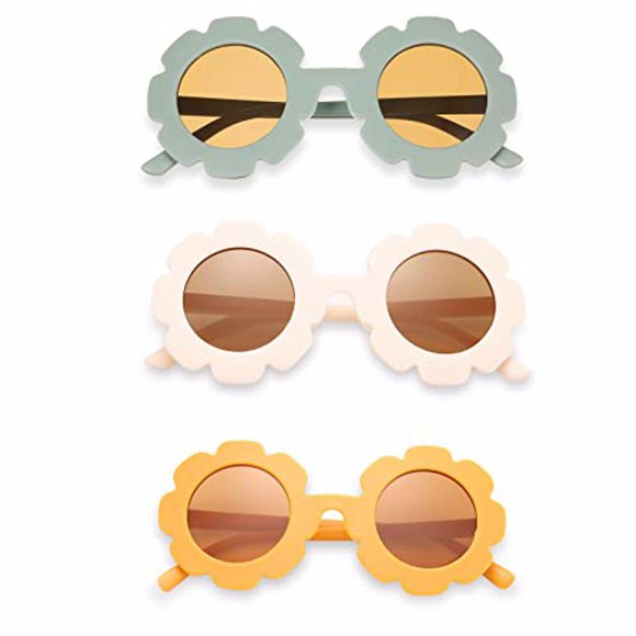 crativent 3Pcs Kids Shades Glasses PC Shell Baby Spectacles Child Sunglasses 1Set
