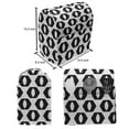 thumbnail image 4 of Black and White Stand Mixer Cover, Abstract Hexagons Concentric Mosaic Grid Forms Geometric Art Deco, Kitchen Appliance Organizer Bag Cover with Pockets, 5 Quarts, Charcoal Grey, by Ambesonne, 4 of 4