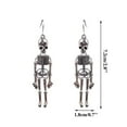 thumbnail image 3 of BNNG Halloween Skull Drop Earrings Long Gothic Style Skeleton Earrings Halloween Skeleton Earrings Halloween Party Jewelry Earrings For Women Earrings Playful Halloween Earrings, 3 of 4