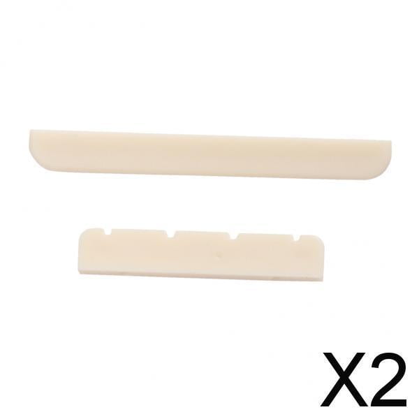2x Tuerca de Sillín de Partes de Instrumentos para Ukulele para de Música Conjunto de Recolección 2 piezas