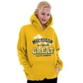 thumbnail image 3 of Michigan Is Great MI Lakes Pride Hoodie Sweatshirt Women Men Brisco Brands S, 3 of 6