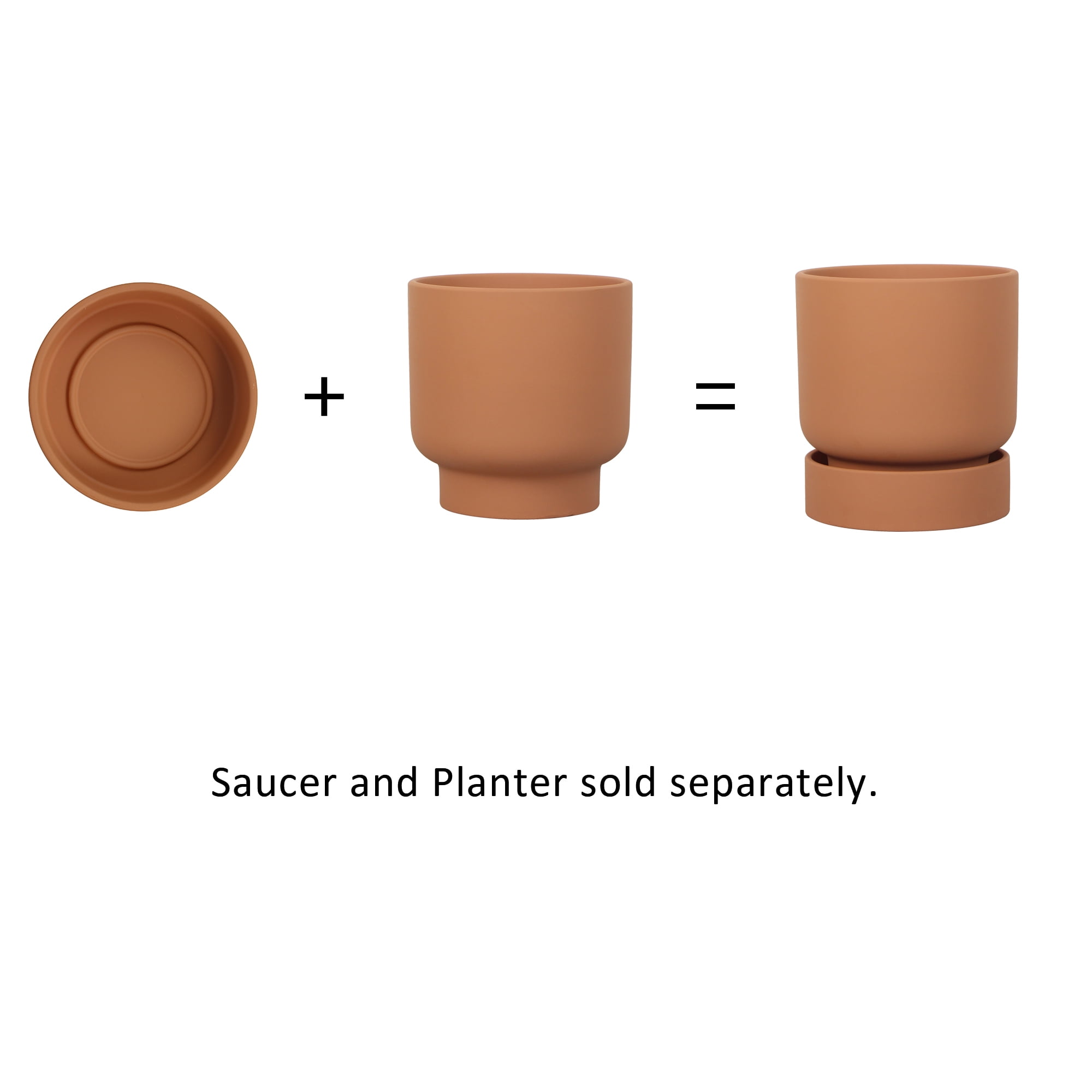 Mainstays Plant Saucer, Terracotta, 5.6" Diameter