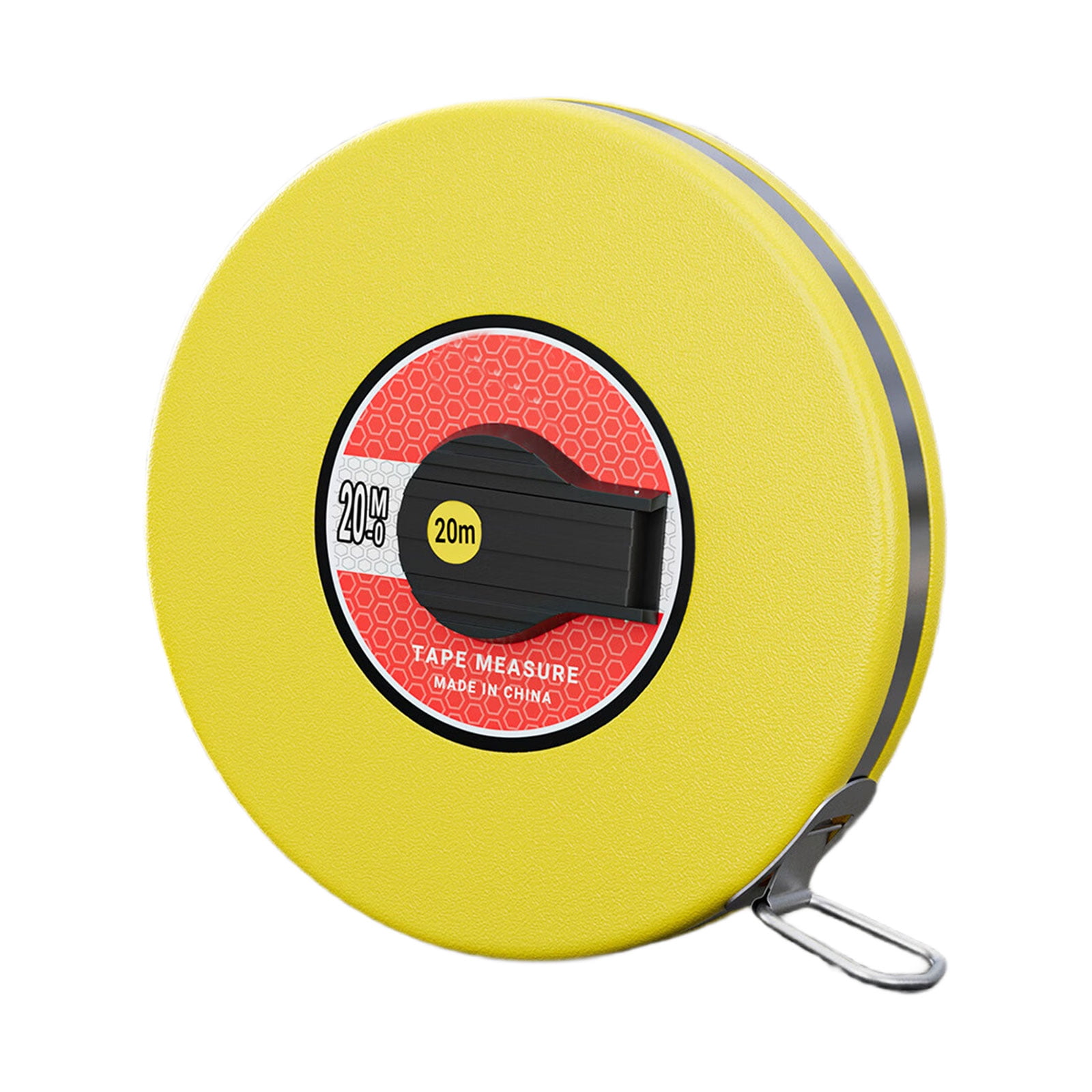 Reinforced Fiberglass Tape Measure Featuring ABS Impacts Resistant Case and Hand Crank Operate for Enhances Durability