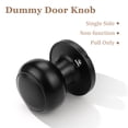 thumbnail image 2 of (1 Pack) knobelite Classic Closet Door Knobs Dummy Door Knob, Individual Non-Turning Dummy Door Knob Single Side, Black Interior Door Knobs, Easy Installation, 2 of 5