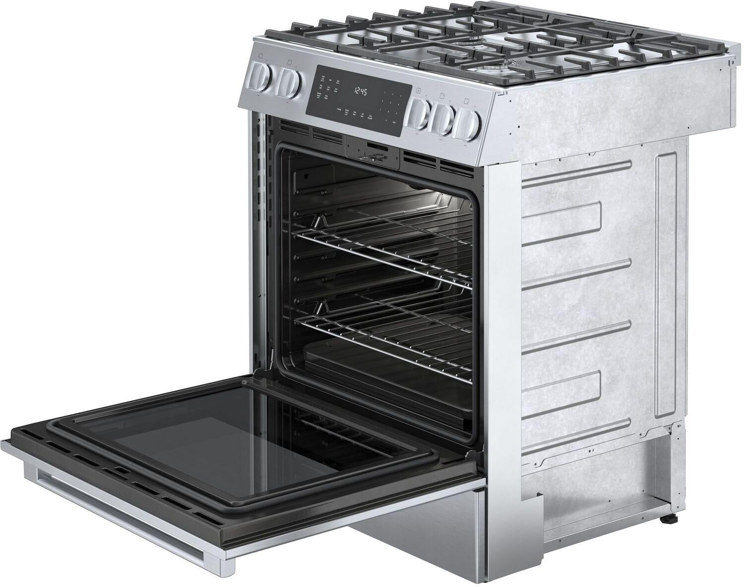 Bosch Hgi8056uc 800 Series 32" Wide 4.8 Cu. Ft. Slide In Gas Range - Stainless Steel