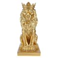 thumbnail image 2 of Abstract Crown Lion Statue Home Office Bar Male Lion Faith Resin Sculpture Crafts Animal Art Decor, 2 of 5