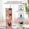 thumbnail image 3 of Chicken Tumbler With Lid and Straw, Chicken Stainless Steel 20oz Insulated Skinny Tumbler, Cute Hen Chicken Travel Mug Chicken Coffee Cups Water Bottle Gifts for Chicken Loves Women, 3 of 5