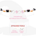 thumbnail image 6 of 36Pcs Pink Halloween Boo Banner Garland Halloween Party Decorations Ghost Witch Hat Boo Garlands Cute Boo Hanging Decoration Photo Booth Background for Girls Birthday Baby Shower Party Decor Supplies, 6 of 8