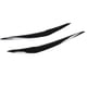 thumbnail image 5 of 1 Pair Headlight Eyebrow Left Right Front Headlamp Eyelid Cover Trim Fit for 1 Series F20 Facelift 2015 to 2019 Glossy Black, 5 of 5