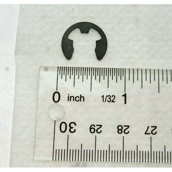 E Clip  3/8 inch  Black Oxide Finish  Spring Steel
