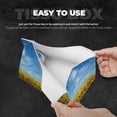 thumbnail image 5 of Naloa Blooming Sunflower Field Print Leather Tissue Box Cover Rectangle | Long Tissue Box Cover | Tissue Box Holder | Tissue Holder for Bathroom, 5 of 9