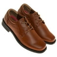 thumbnail image 3 of Josmo Boys Classic Oxford Casual Dress Shoe - Tan, 7, 3 of 7