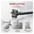 thumbnail image 4 of Carbide T-Slot Milling Cutter Tungsten Steel Straight Handle Welding Edge Type Cutter Industrial Grade Keyway Endmills Tool, 4 of 6
