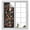 Black, variant on Sage Green Floral Window Privacy Film, Spring Flowers Leaves Farmhouse Static Cling UV Sun Blocking Heat Control Window Tint Day and Night, Non-Adhesive One Way Windows Privacy Cover 17.7''x39.3''