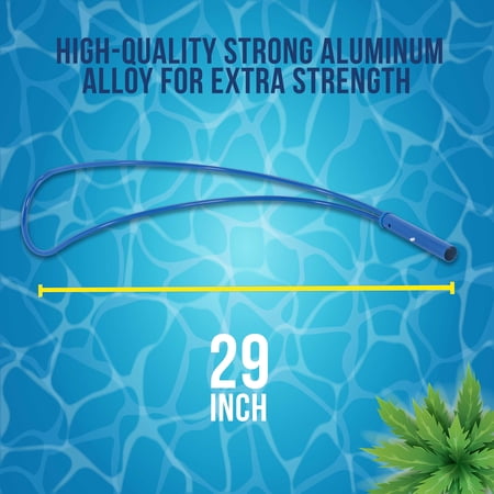 U.S. Pool Supply Swimming Pool Safety Hook - Emergency Life-Saving Rescue Equipment, Help Struggling, Drowning Swimmers, Teaching Preserver - Aluminum Alloy, Attaches to 1-1/4 Telescopic Poles