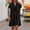 Black Summer Dresses for Women 2023, variant on Dyegold Sundresses for Women Casual Beach - Womens Dresses Casual V Neck Short Sleeve Linen Cotton Plus Size Pleated Midi Sun Dresses ​Summer Flare ​Beach ​Dresses