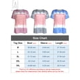 thumbnail image 2 of Gustave Women's Short Sleeve Tie Dye T-Shirts Summer Loose Casual Crew Neck Tops Ladies Printed Plus Size Tee Shirts Blouse "Pink, M", 2 of 9