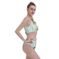 thumbnail image 4 of Daiia White Bunny Bottom And Easter Eggs printed 2 piece Swimsuit Bikinis for Women High Waisted Racerback Bathing Suits Summer Tummy Control Scoop Neck Swimwear-Small, 4 of 8