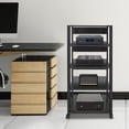 thumbnail image 5 of 5-Tier AV Media Stand Rack Tall Heavy Duty Audio-Video Media Stand 40-50kg Load, 5 of 16