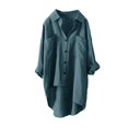 thumbnail image 1 of EIMELI Chemise en Coton à Manches Longues pour Femmes, Blouse Décontractée Ample à Boutons, 1 of 3
