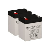 12V 5AH Sealed Lead Acid Batteries - Set of 2