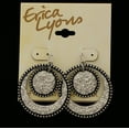 thumbnail image 5 of Erica Lyons Dangle-Earrings Silver-Tone/Black, 5 of 5