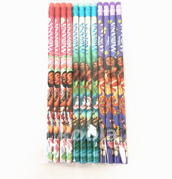 Disney Moana 12 Pencils School stationary Supplies party favors gift 