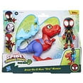 thumbnail image 2 of Marvel Spidey and His Amazing Friends Dino-Webs Spidey-Rex & Miles “Spin” Morales Action Figures, Ages 3+, 2 of 5