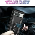 thumbnail image 6 of Allytech Rugged Case for Google Pixel 9/ 9 Pro, Military Grade Protection Shockproof Non-Slip Cover with Metal Rotatable Ring Stand, Magnetic Car Mount Holder Fashion Case for Women Men, Black, 6 of 6