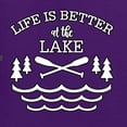 thumbnail image 4 of Wild Bobby, Life Is Better At The Lake, Women Graphic Long Sleeve Tee, Purple, Large, 4 of 4