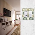 thumbnail image 5 of Yayeee Rocker Switch Wall Plate 1-Gang 4.6"x2.9" Home Decorative Outlet Cover, Beige Floral Pattern, 5 of 6