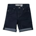thumbnail image 2 of CULTURA AZURE  Toddler Boy's Roll-Up Denim Shorts 2-Pack, Blue Black/Light Blue, 3T, 2 of 8