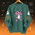 thumbnail image 2 of Enjoytime Halloween Womens Sweatshirt Fall Fashion Long Sleeve Pullover Tops Casual Cute Ghost Graphic Crewneck Sweatshirts, 2 of 8