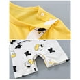 thumbnail image 6 of Ierhent Baby Onesies Baby Girls' Long-Sleeve Bodysuit(Yellow,0-3 Months), 6 of 6