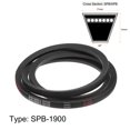 thumbnail image 2 of Uxcell SPB1900 V-Belts Drive Belt 1900mm Pitch Length Rubber for Power Transmission, 2 of 6