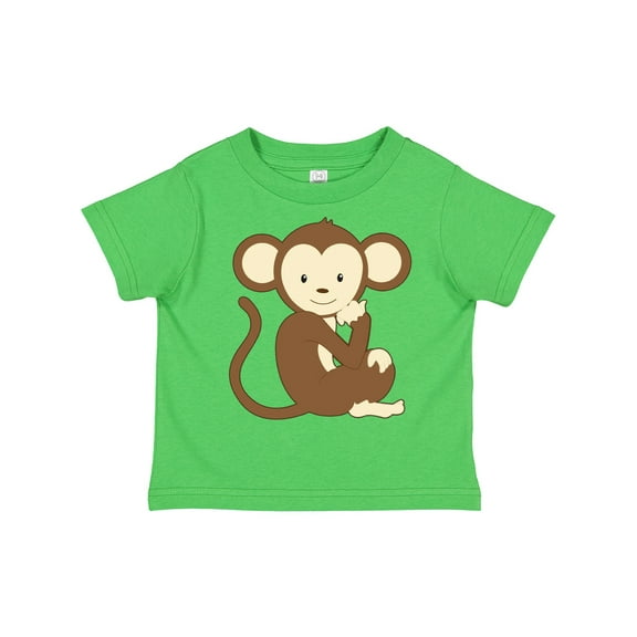 Inktastic Monkey Thinking Boys or Girls Toddler T-Shirt