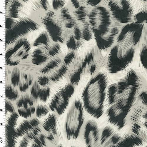 leopard print chiffon fabric