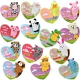 thumbnail image 6 of Litake 28Pcs Valentine Plush Animal Finger Puppets, with Heart Gift Cards, Classroom Exchange Prizes, Party Favors, Game Prizes for Kids, 6 of 8