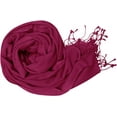 thumbnail image 2 of Peach Couture Soft and Elegant 100% Pure Wool Pashmina Shawl Wrap Scarves, 2 of 2