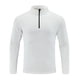thumbnail image 1 of pstuiky camisa de manga larga para hombre, Top deportivo elástico de manga larga con cuello alto y media cremallera para hombre, color liso camisetas de hombre m, 1 of 3