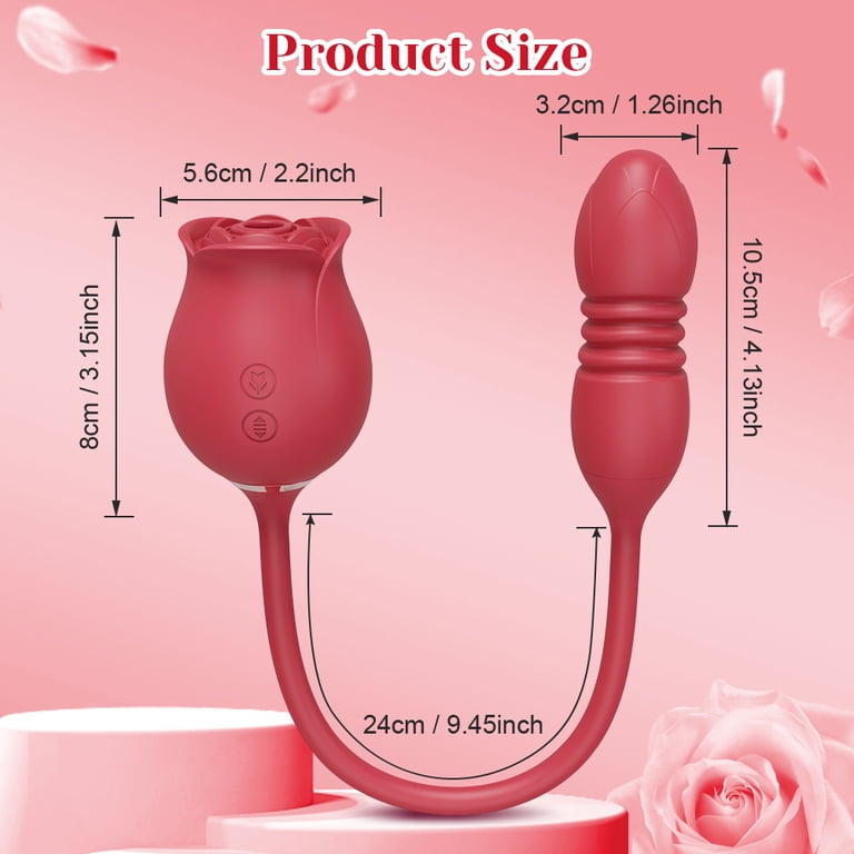 Xbonp 2 in 1 Rose Sucking Vibrator for Women with Thrusting G-Spot Vibrator Vibrating - Walmart.com Xbonp 2 in 1 Rose Sucking Vibrator for Women with Thrusting G-Spot Vibrator Vibrating - Walmart.com