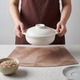 thumbnail image 4 of Placemats Set of 4 Wedge Placemats for Kitchen Dining Table Decor Washable Heat Resistant Table Place Mats Khaki 17.7x11.8inch, 4 of 6