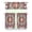 Mandala Ethnic Style, variant on Folk Style Mandala Pattern Kitchen Curtains - Semi-Sheer 3-PCS Set with Rod Pocket Design