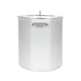 thumbnail image 2 of CONCORD Polished Stainless Steel Stock Pot Brewing Beer Kettle Mash Tun w/ Flat Lid (30 QT), 2 of 3