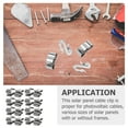 thumbnail image 3 of KAKOWELY 50 Pcs Solar Panel Cable Clips Wire Clamps Anti-rust Photovoltaic Cable Clips,0.73"X0.39"X0.39", 3 of 4