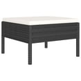 thumbnail image 2 of vidaXL 6 Piece Garden Lounge Set with Cushions Poly Rattan Black, 2 of 4